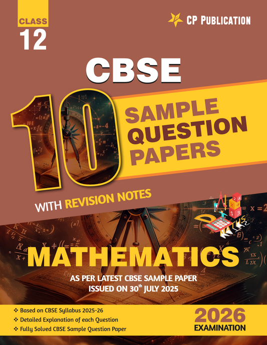 CBSE 10 Sample Question Papers Class 12 Mathematics for 2026 Board Exam