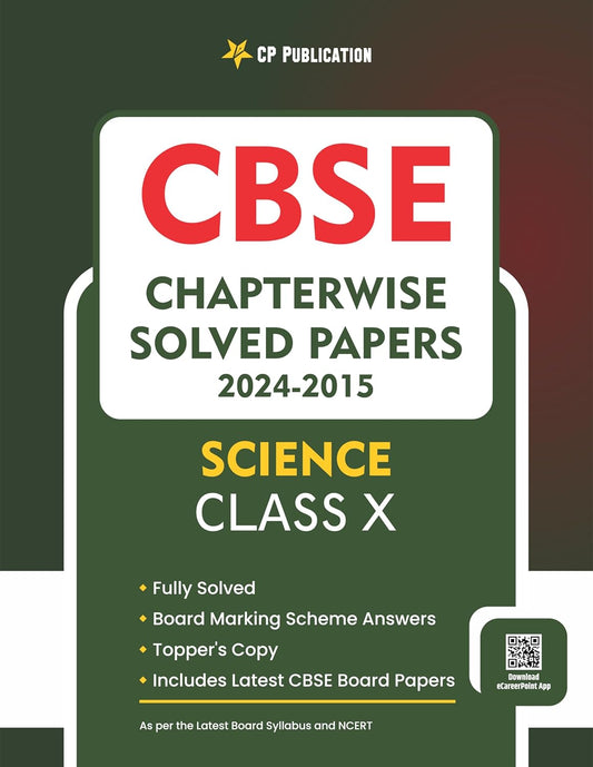 CBSE Chapterwise Question Bank Class 10 Science Solved Papers 2015 to 2024