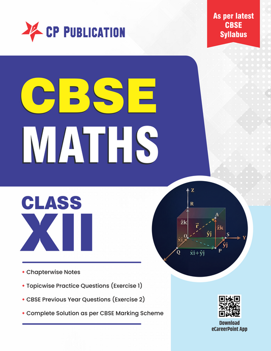 Career Point CBSE Class 12 Mathematics Question Bank & Notes for Board Exam 2027