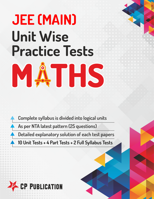 JEE Main Maths - Unit wise Practice Test Papers By Career Point Kota